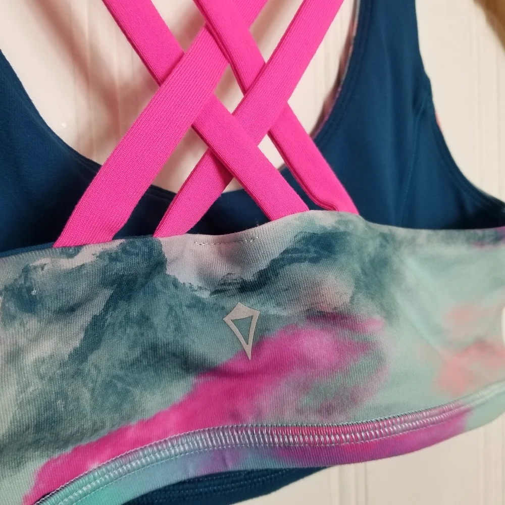 Ivivva Lululemon Sports Bra Girls S/M Vitality Reversible Strappy Athleisure